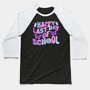 Happy Last Day Of School Teacher Boy Girl Grad Hello Summer Baseball T-Shirt